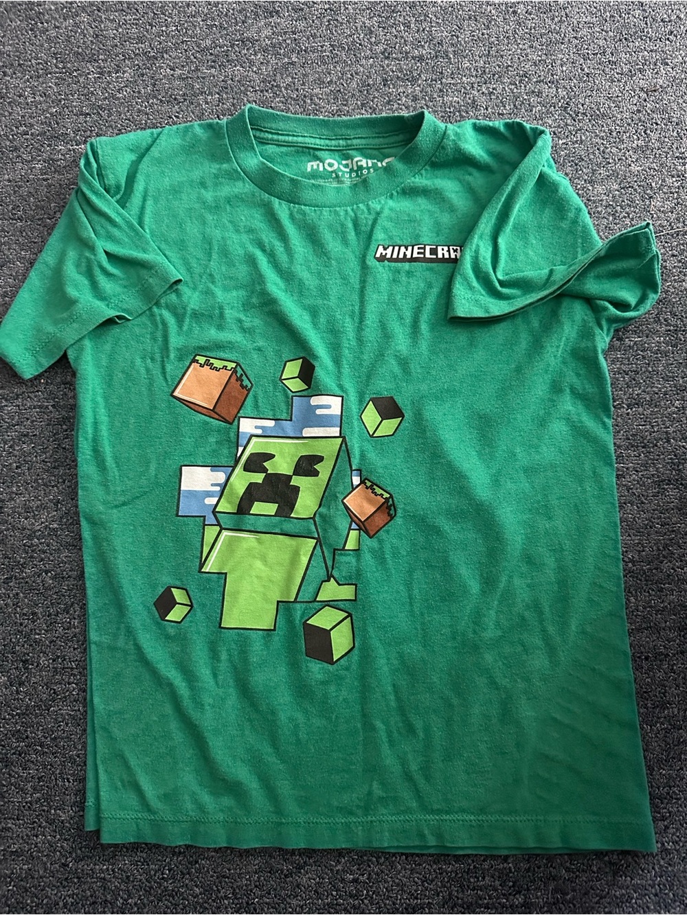 Boys' Green Creeper Short Sleeve Tee